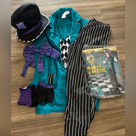 Spirit Teal and Purple Mad Hatter Costume - Picture 2 of 5